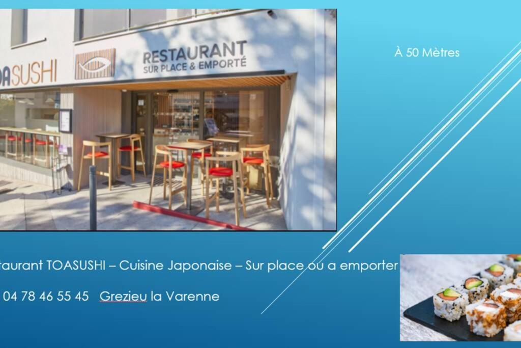 דירות Grezieu-la-Varenne Studio Renove Rdc Terrasse + Exterieur Paysage מראה חיצוני תמונה